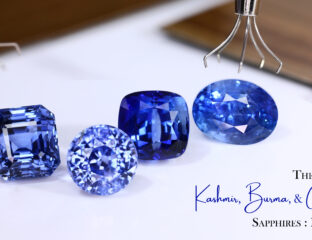 The Finest Kashmir, Burma, and Ceylon Sapphires