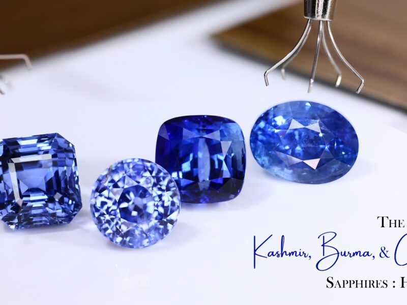 The Finest Kashmir, Burma, and Ceylon Sapphires