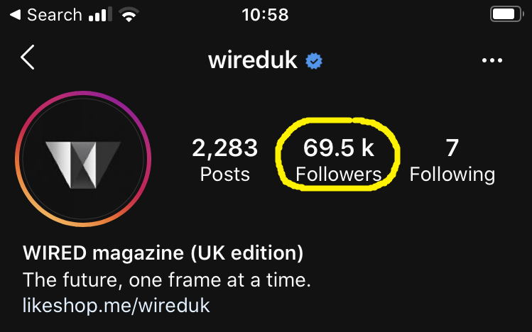 Instagram Followers Count